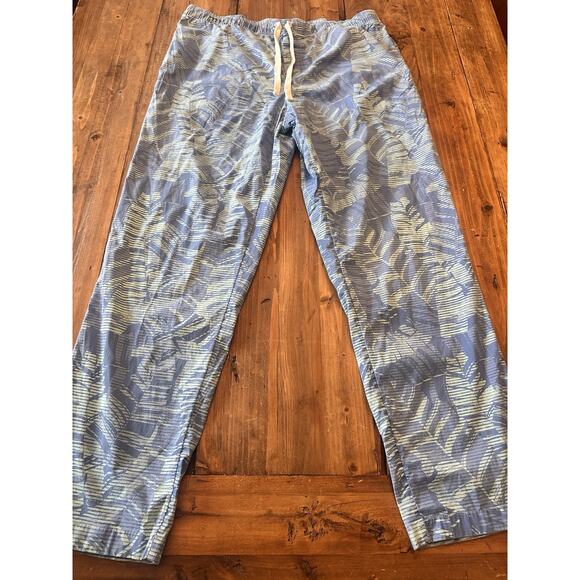 Vineyard Vines Lounge Pants Men's Bayside Blue Camo Size Large Palm Tropical - Picture 1 of 13